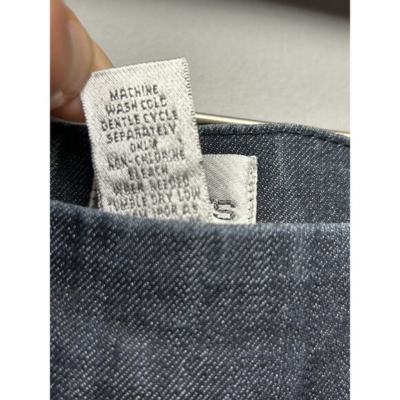 Chicos Pants Womens 0.5 Regular Blue Denim Stretch Slim Fit Side Zip Casual - Picture 4 of 7